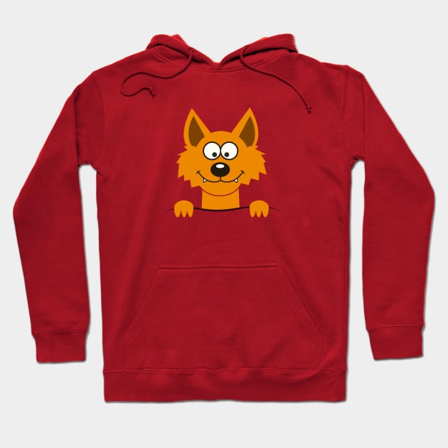 Funny cute Freaky Fox Hoodie by badbugs